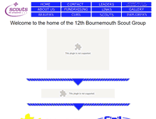 Tablet Screenshot of 12thbournemouth.org.uk